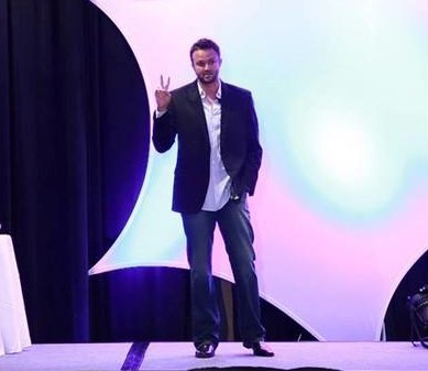 Jimmy on stage